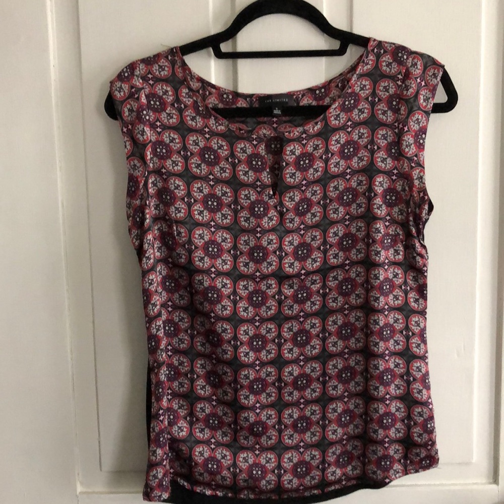 Silky top with black rayon back